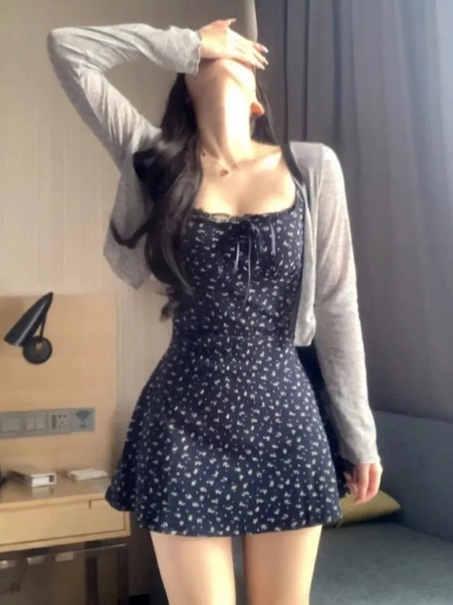 Short Beach Dress with Straps