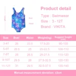 Girls' Star and Galaxy Print Swimsuit — Image 6