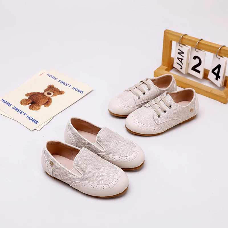 Kids' Leather Slip-On Shoes