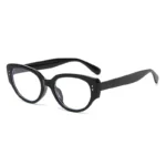 Black Frame Sunglasses with Distinctive Design — Image 4