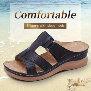 Open-Toe Wedge Summer Sandals