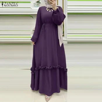 عباية رمضان طويلة بتصميم محتشم