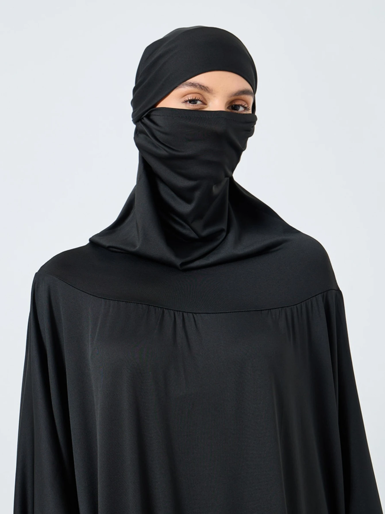 Long Sleeve Prayer Abaya with Hood