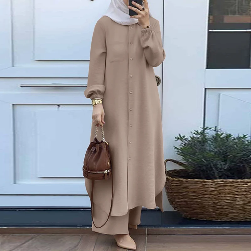 طقم عباية تركي طويل للخريف — صورة 12