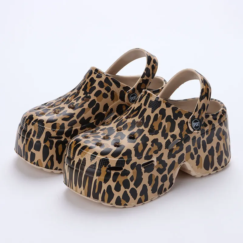 Thick Leopard Print Heels