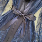 Sleep Set with Strappy Nightgown and Light Lace Robe — Image 5