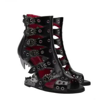 Gothic Leather Heels