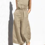 Solid Sleeveless Jumpsuit — Image 3