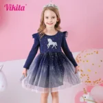 Girls' Long Sleeve Autumn Dress — Image 2