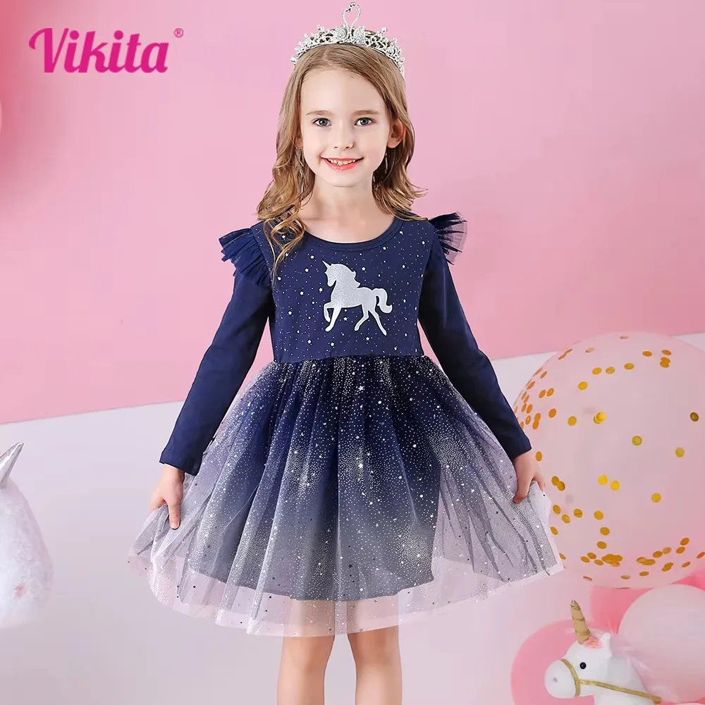 Girls' Long Sleeve Autumn Dress