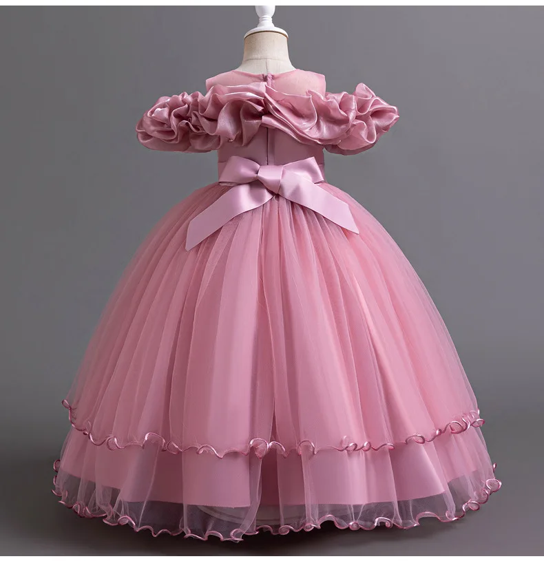 Girls' Elegant Long Dress — Image 17