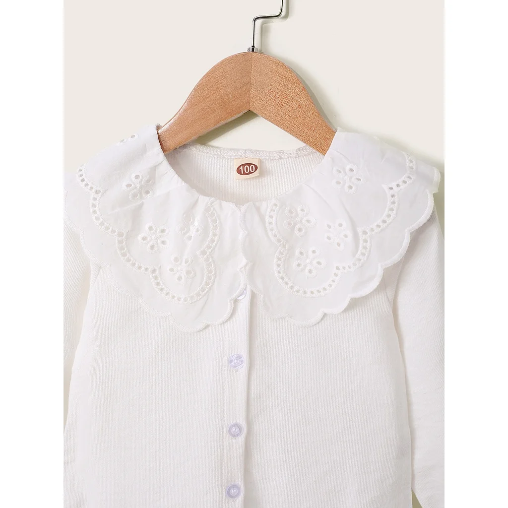 Girls' Lace Long Sleeve Autumn Top