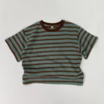 Baby Simple Striped Cotton T-Shirt — Image 3