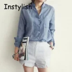 Korean-Style Solid Cotton Formal Shirt — Image 3