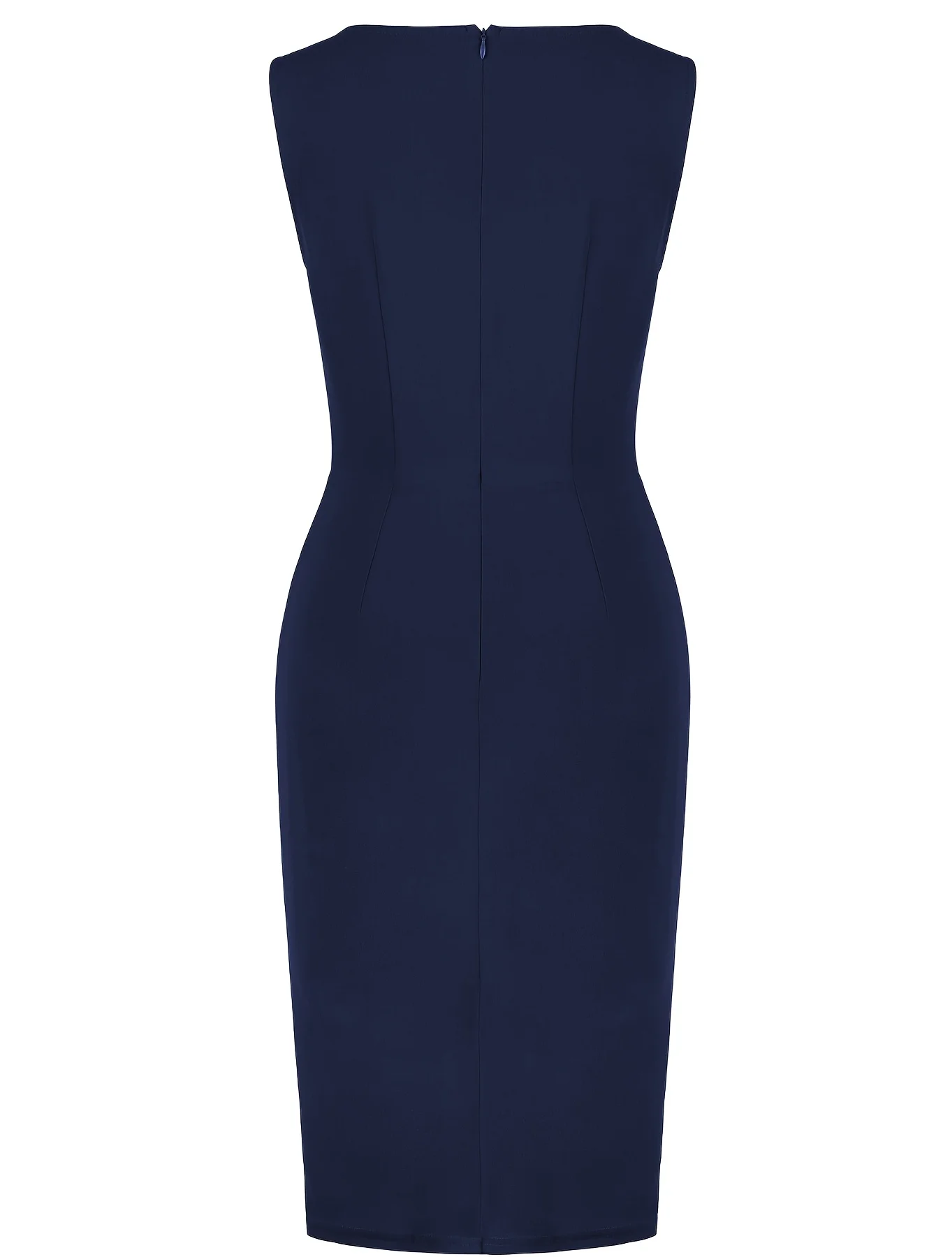 Vintage Sleeveless Round Neck Formal Dress