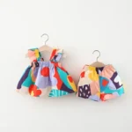 Girls' Set with Strappy Top in Coordinated Colors — Image 6