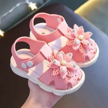 Kids' Solid Summer Shoes with Bow
