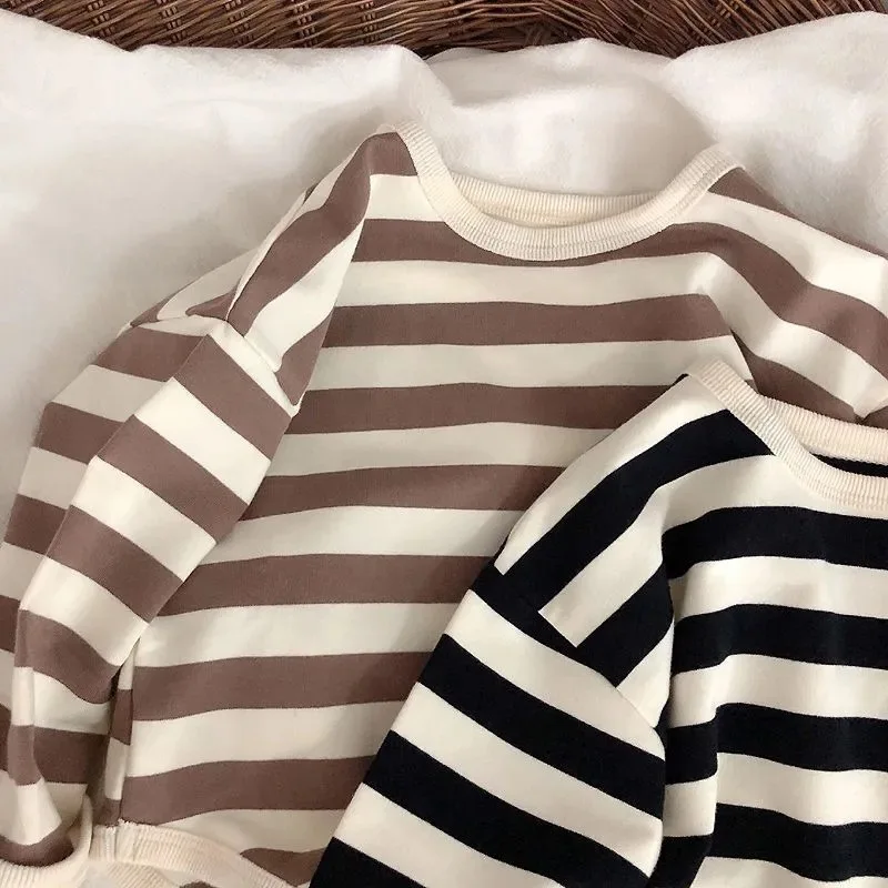 Girls' Long Sleeve Striped T-Shirt