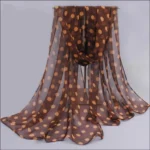 Polka Dot Chiffon Scarf — Image 6
