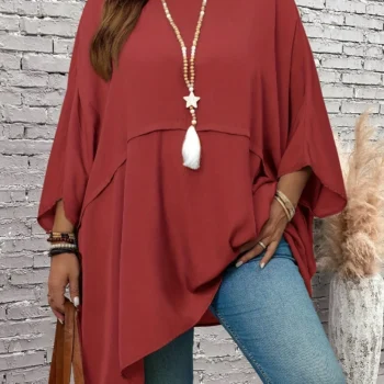 Casual Loose Solid Top