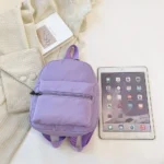Classic Solid Nylon Backpack — Image 4