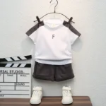 Baby Letter Print Cotton Set — Image 4