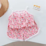 Kids' Cotton Vest and Lightweight Shorts Set — Image 6