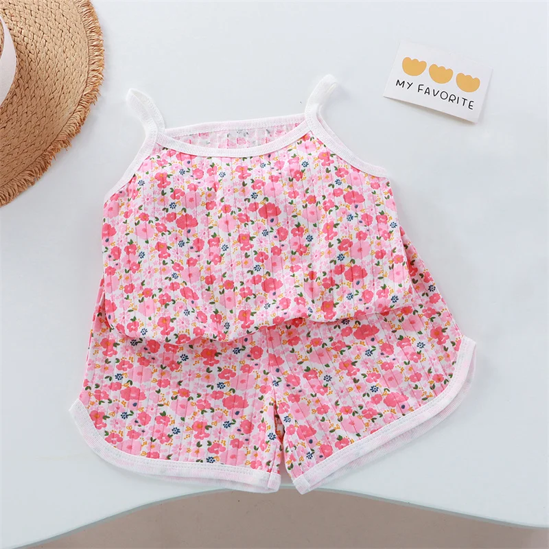 Kids' Cotton Vest and Lightweight Shorts Set