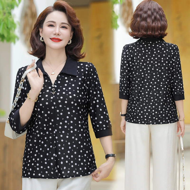 Summer Shirt with Turn-Down Collar