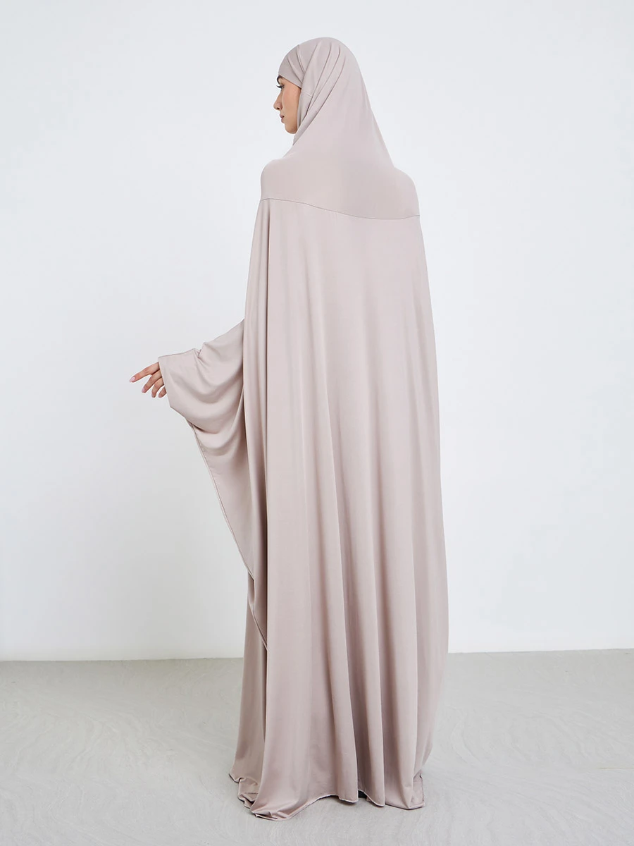 Long Sleeve Prayer Abaya with Hood