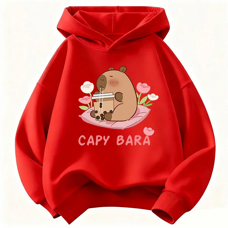 Kids' Capybara Print Hoodie