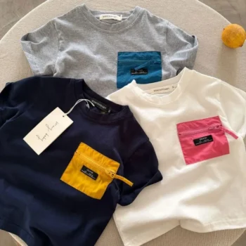 Boys' Summer T-Shirt with Pockets