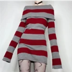 Bodycon Striped Mini Dress — Image 2