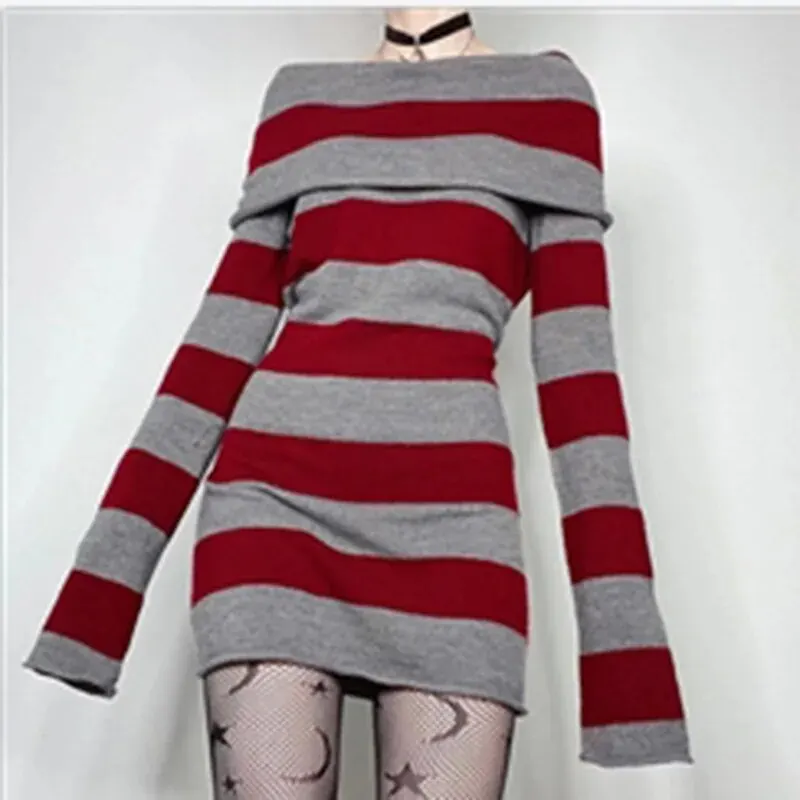 Bodycon Striped Mini Dress
