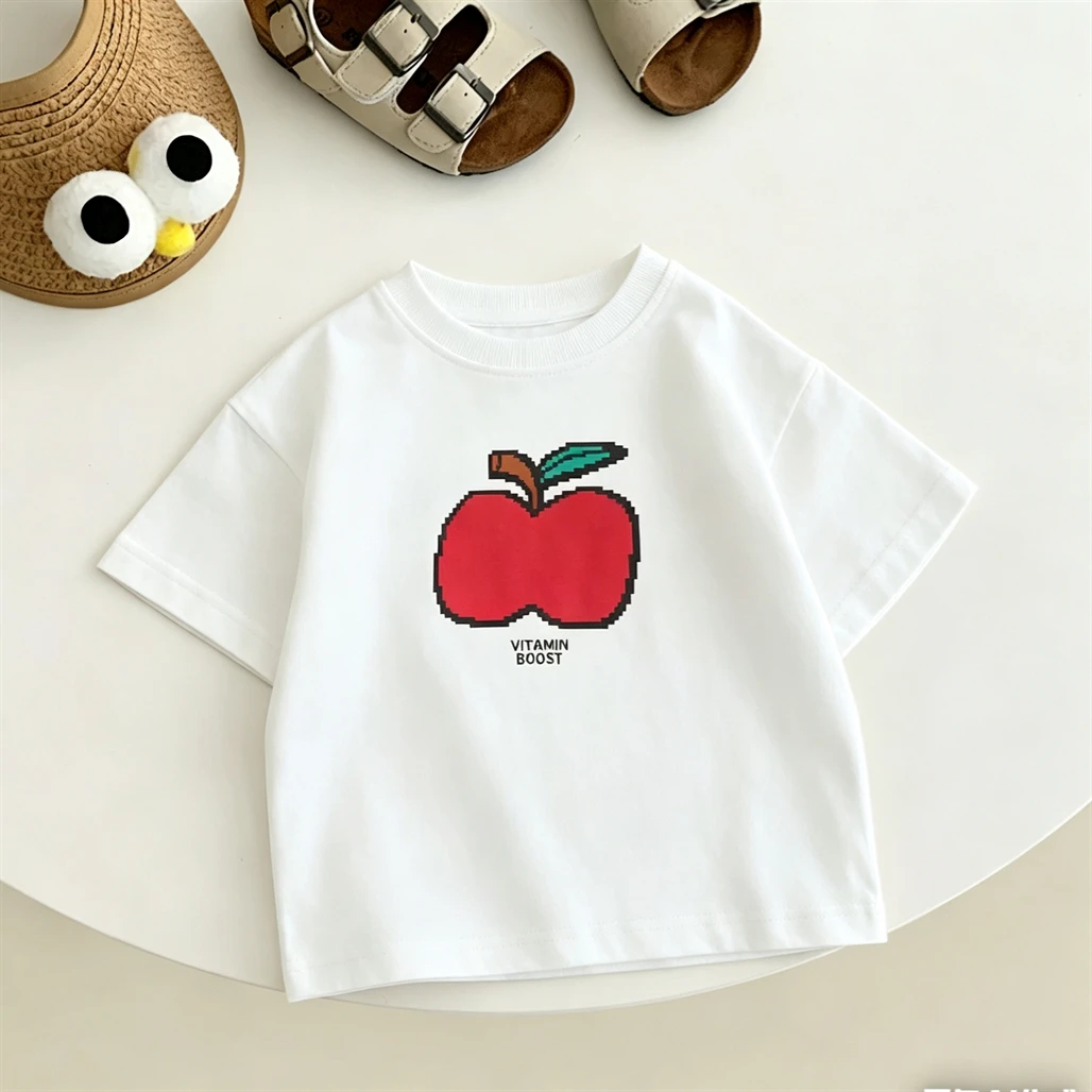 تيشيرت صيفي بأكمام قصيرة للأطفال