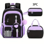 Girls' School Bag with Comfortable Back — Image 4
