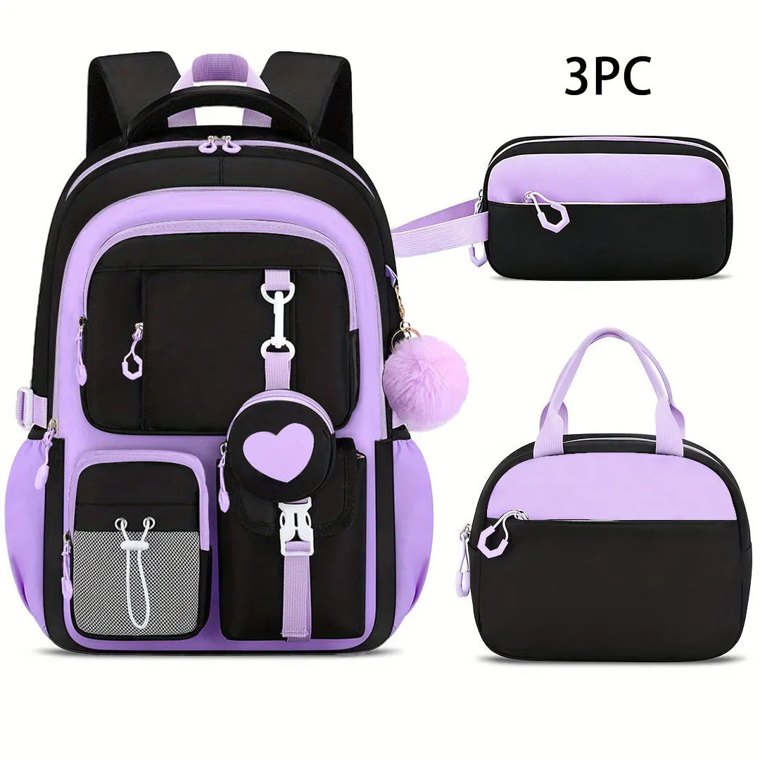 Girls' School Bag with Comfortable Back