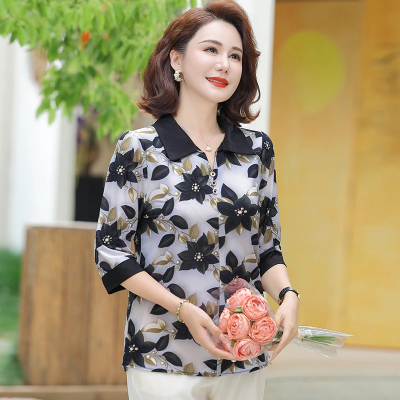 Summer Shirt with Turn-Down Collar