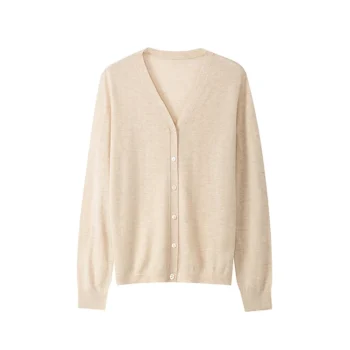 Wool V-Neck Cardigan