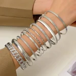 طقم عشرة خواتم بوهيمية عريضة — صورة 2