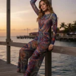 Women's Long Sleeve One-Piece Swimsuit — Image 5