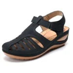 Retro Leather Hollow-Out Summer Sandals