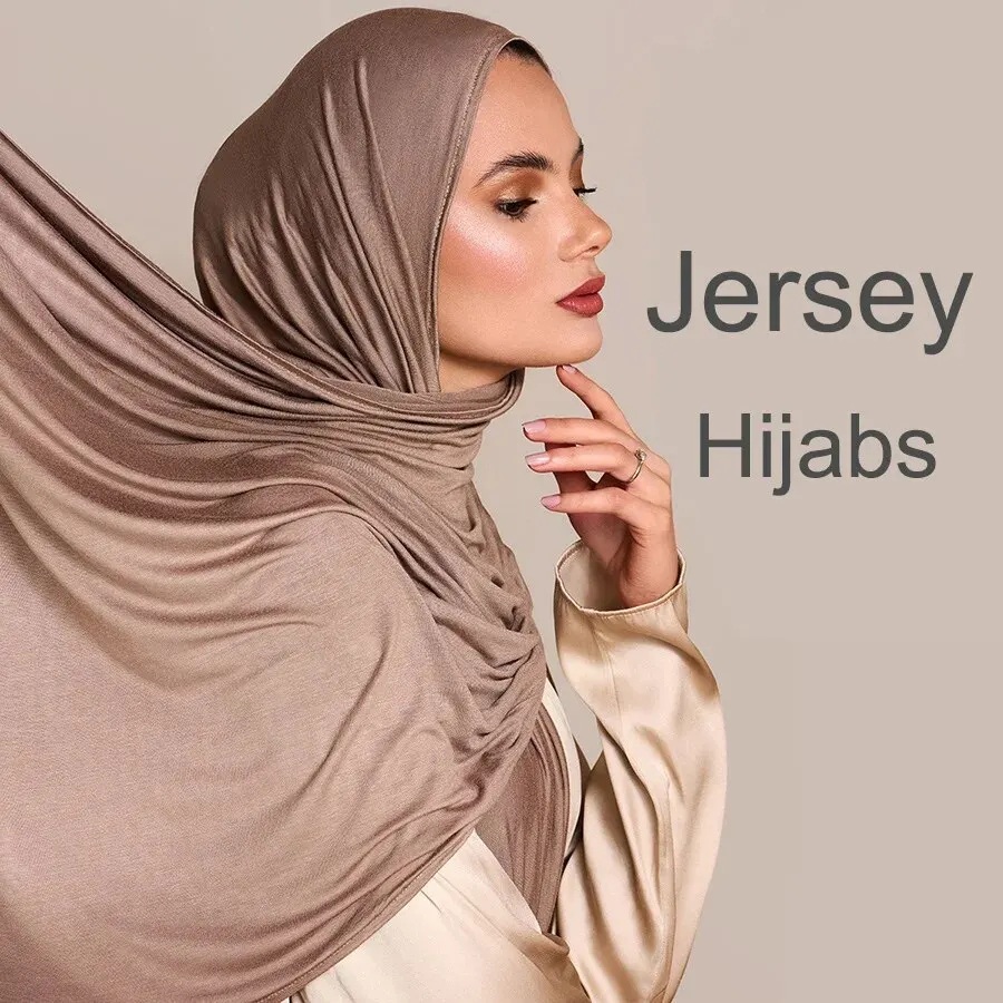 Long Solid Color Cotton Hijab
