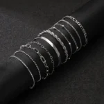 10-Piece Flat Chain Bracelet Set — Image 5