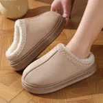 Winter Fur Platform Slippers — Image 4