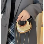 Elegant Small Gold Evening Bag — Image 2