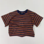 Baby Simple Striped Cotton T-Shirt — Image 4