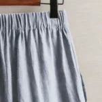 بنطال كتان بقصّة واسعة وطول حتى الركبة وخصر متوسط — صورة 6