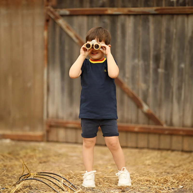 Striped Family Set with Collar