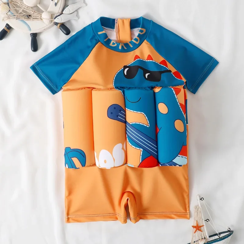 Kids' One-Piece Swimsuit with Playful Print